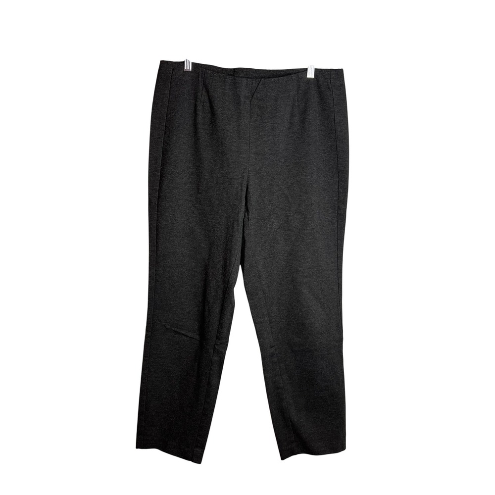 J.Jill Ponte Slim‎ Leg Pull On Pants Womens Size L Comfort Stretch Gray